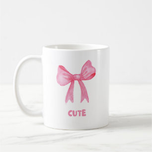Boue rose "mignonne" Mug esthétique