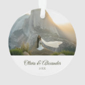 Boue verte personnalisée 1er Noël Marié Cadeau (dos)