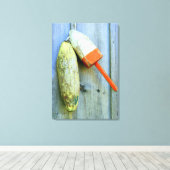 bouées de homard en bois toile enveloppée (Insitu (Plancher de Bois))