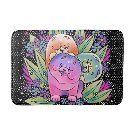 BOUFFE de BINDI PLAYDATE - caisse ou tapis de bain (Devant)