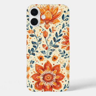 Bouffée de fleurs rétro - IPhone 16 Coque