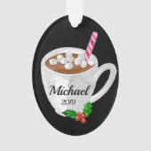 Boug de cacao chaud Ornement personnalisé (devant)