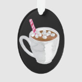 Boug de cacao chaud Ornement personnalisé (dos)