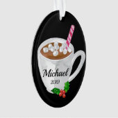 Boug de cacao chaud Ornement personnalisé (devant)