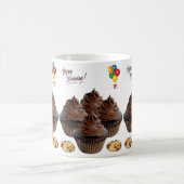 Boug de chocolat Joyeux Anniversaire Mug (Centre)