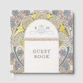 Bougainvillea Blue Gold Mariage Art Nouveau (Recto)