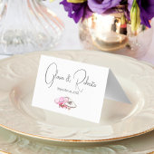 Bougainvillea Boho Mariage mexicain Carte Place