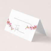 Bougainvillea Boho Mariage mexicain Carte Place (Front)