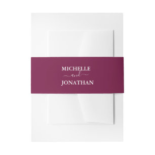 Bougainvillea Burgundy Wedding Belly B Uitnodigingen Wikkel