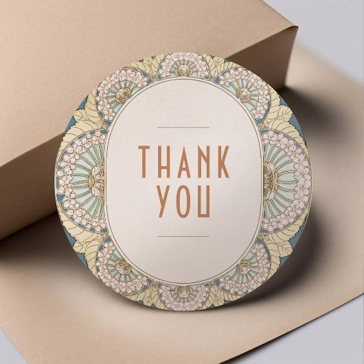 Bougainvillea Dank je Sticker Art Nouveau