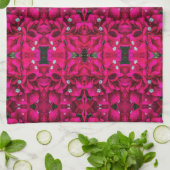 Bougainvillea Deep Pink Kitchen Towels Theedoek (Gevouwen)