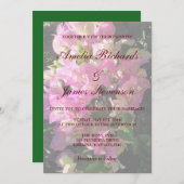 Bougainvillea Faire-part de mariage (Devant / Derrière)