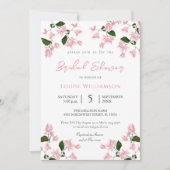 Bougainvillea Fleur Douche nuptiale Invitation (Devant)