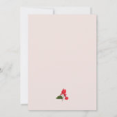 Bougainvillea Fleur Douche nuptiale Invitation (Dos)