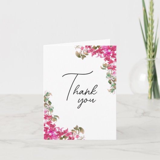 Bougainvillea Fleurs Aquarelle Magenta (Devant)