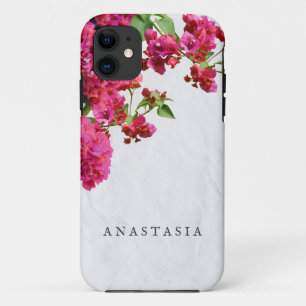 Bougainvillea Floral — Grieks eiland iPhone 11 Hoesje