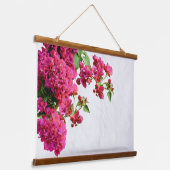 Bougainvillea Floral — Grieks eiland Hangend Wandkleed (Gebogen)