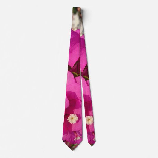 Bougainvillea Flower Tie Stropdas (Voorkant)
