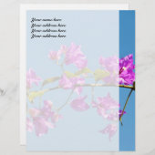 Bougainvillea Flowers Custom Briefhoofd (Voorkant / Achterkant)
