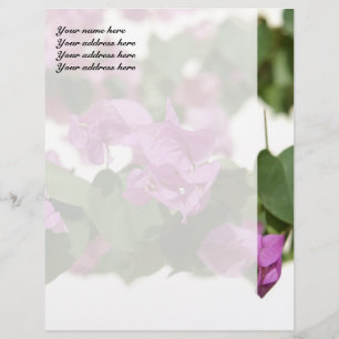 Bougainvillea gepersonaliseerde briefhoofd