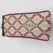 Bougainvillea Golf Putter Hoesje Golfheadcover (Voorkant)