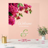 Bougainvillea Grèce île Mariage Affiche de bienven (Mariage)