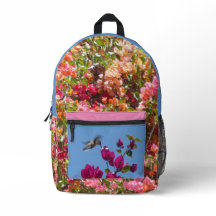 Bougainvillea & Hummingbird All-O Print Rugzak