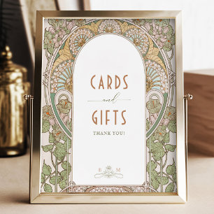 Bougainvillea Kaarten & Gifts Sign Mucha Poster