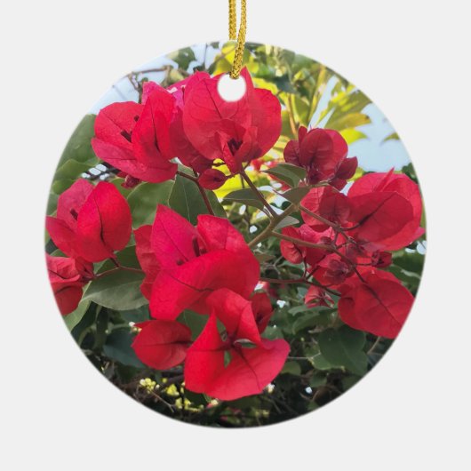 Bougainvillea Keramisch Ornament (Voorkant)