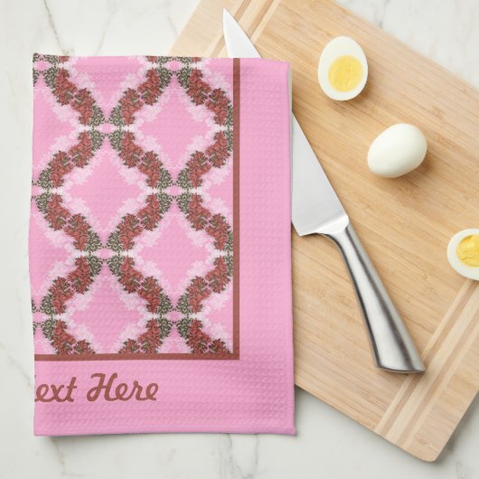 Bougainvillea keukenhanddoek (Quarter Fold)