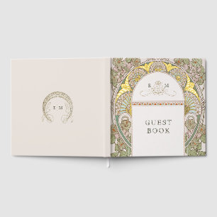 Bougainvillea Marine Blue Gold Mariage Art Nouveau