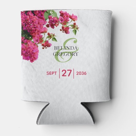 Bougainvillea Mediterranean Greek Island Wedding  Blikjeskoeler (Voorkant)