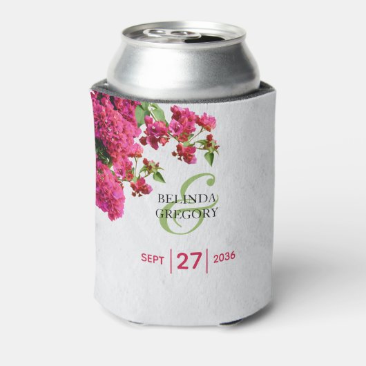 Bougainvillea Mediterranean Greek Island Wedding  Blikjeskoeler (Blikje Achterkant)