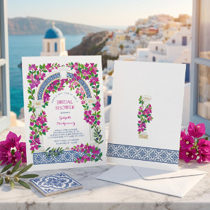 Bougainvillea Middellandse zee blauw Bruidsdouche Kaart