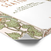 Bougainvillea Open Seating Sign Retro Poster (Hoek)