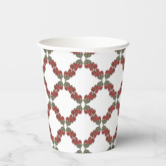 Bougainvillea Paper Cups Papieren Bekers (Rechts)