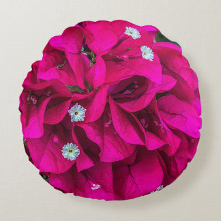 Bougainvillea Speaks for Itself Round Pillow Rond Kussen