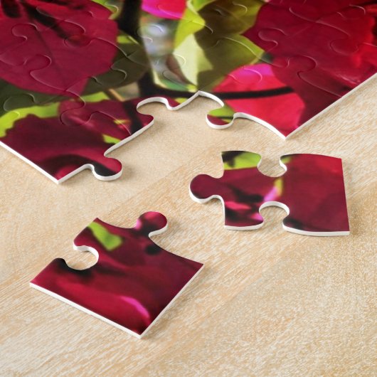 Bougainvillea Tropische tuinklep Puzzle Legpuzzel (Zijkant)