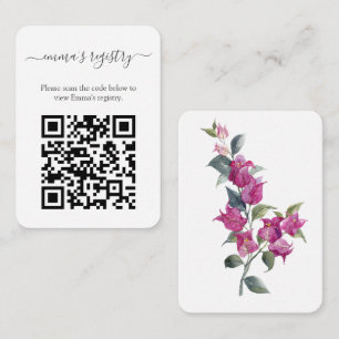 Bougainvillea Wedding BruidsDouche Details QR Code Informatiekaartje