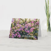 Bougainvilliers aux fleurs violettes Carte d'anniv (Devant)