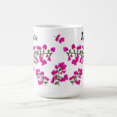 Bougainvilliers rose Fuchsia Mug personnalisé (Centre)
