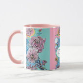 Bouge Buy Bleu Rose Floral Rose Aqua Mug (Gauche)