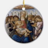 Bougereau en Botticelli Maria Jezus en engelen Keramisch Ornament (Achterkant)