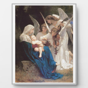 Bougereau Virgin with Angels Christelijke kunst Fotoplaat