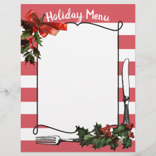 Boughs de Noël saint menu en-tête