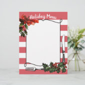 Boughs de Noël saint menu en-tête (Debout devant)