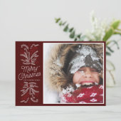 Boughs of Joy Christmas Holiday Carte Appartement (Debout devant)