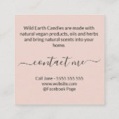 Bougie Abstraite Et Carte de visite De Savon Herba (Dos)