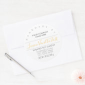 Bougie artisanale ou savon Citron Citrus Étiquette (Enveloppe)