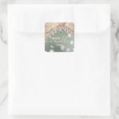 Bougie au soja avec étiquette de script élégant sc (Sac)